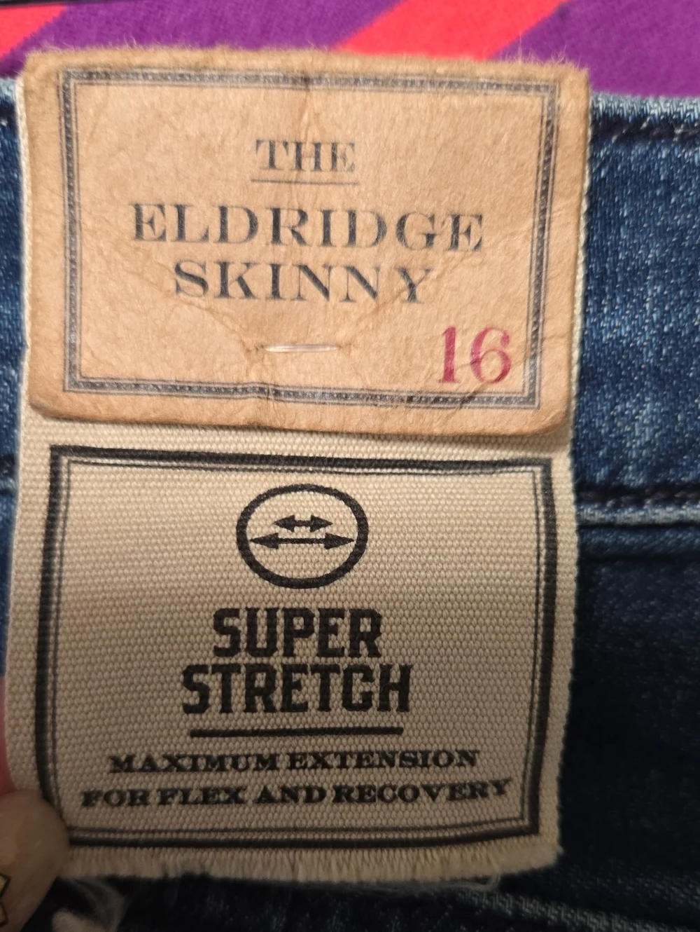 Polo Ralph Lauren Boys The Eldridge Skinny Indigo Stretch Jeans Size 16
